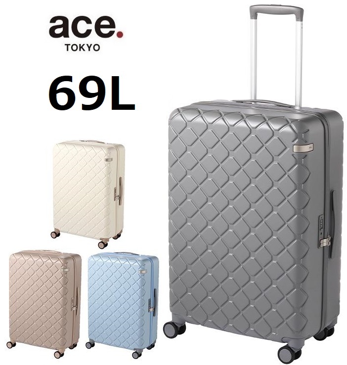 新発売【10年間製品保証付＊ace正規店】★希望色確認■ace.エース[スカーラ]スーツケース69L※おしゃれなキルティング調*05383■30,800円_画像1