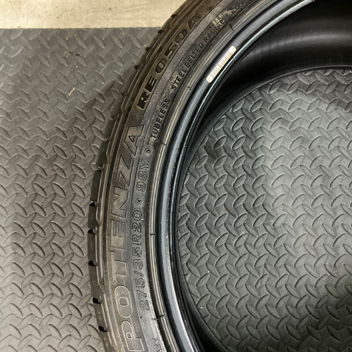 ブリヂストン ポテンザ RE050A 275/35R20 2本約6.3mm残　BS 夏タイヤ サマータイヤ 山あり_画像7