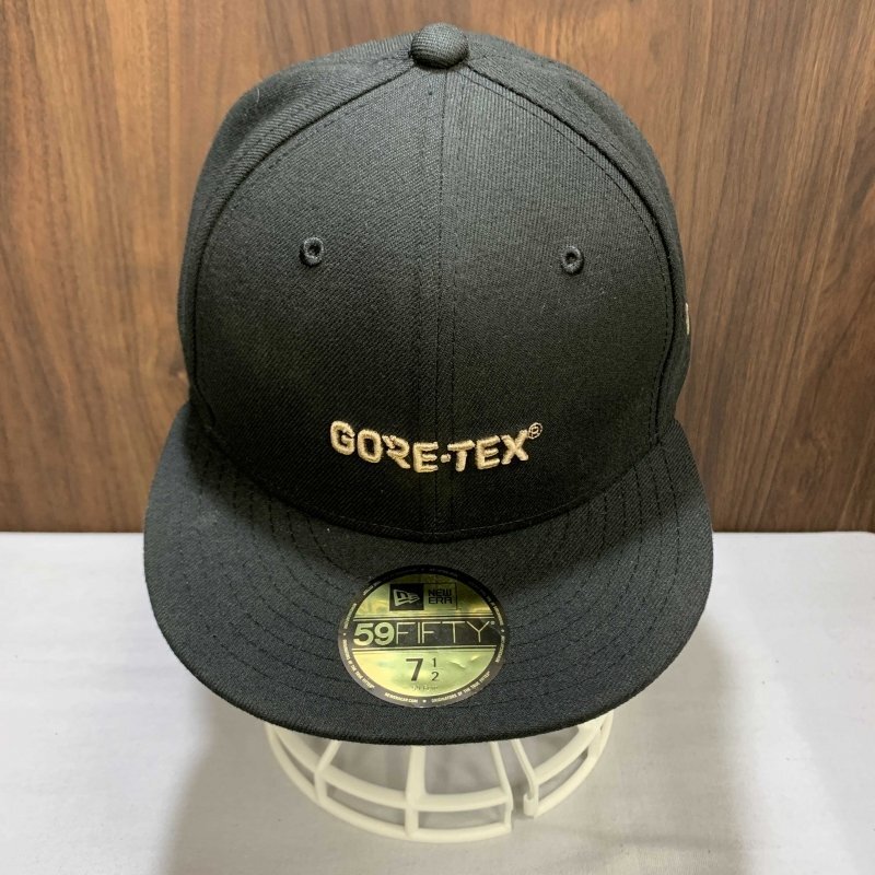 ＮＥＷ ＥＲＡ ブランド ファッション 中古 メンズ 大きめ ニューエラ ゴアテックス キャップ ブラック 黒 約６０ｃｍ 洋品その/247の画像2