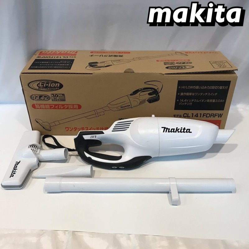 makita マキタ CL141FDR 充電式 クリーナー 14.4V 3.0Ah 本体のみ 電動工具/252