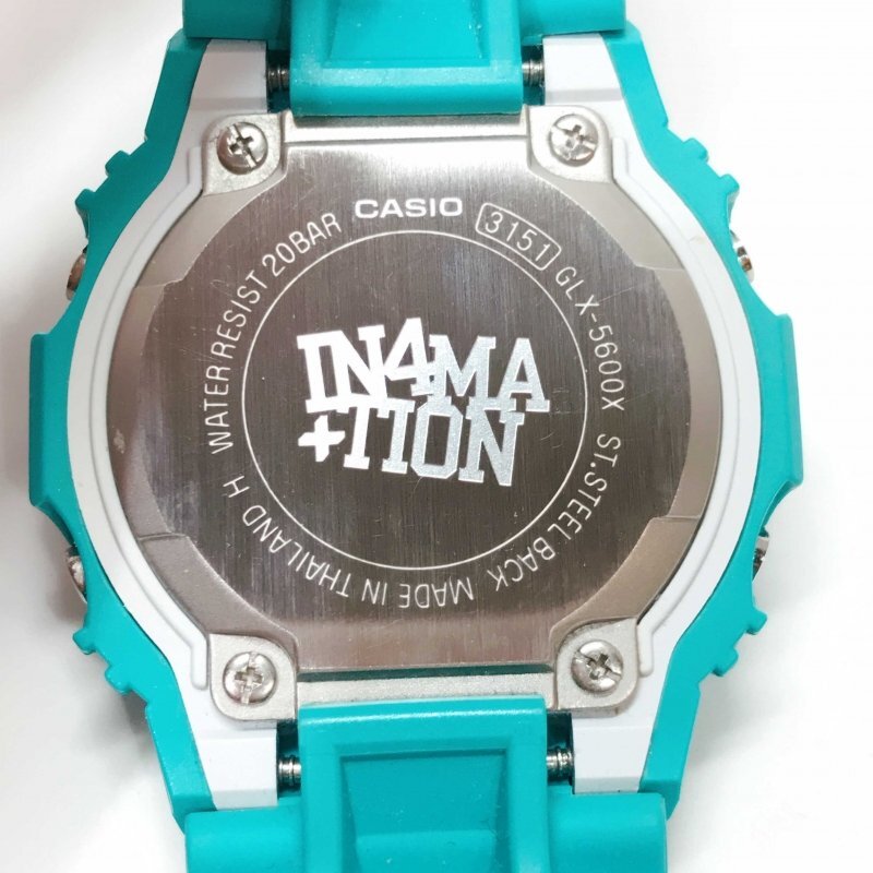 ＣＡＳＩＯ×Ｉｎ４ｍａｉｔｉｏｎ Ｇ－ＳＨＯＣＫ ３１５１ カシオ ジーショック 腕時計 ＧＬＸ－５６００Ｘ 水色 時計/269_画像3