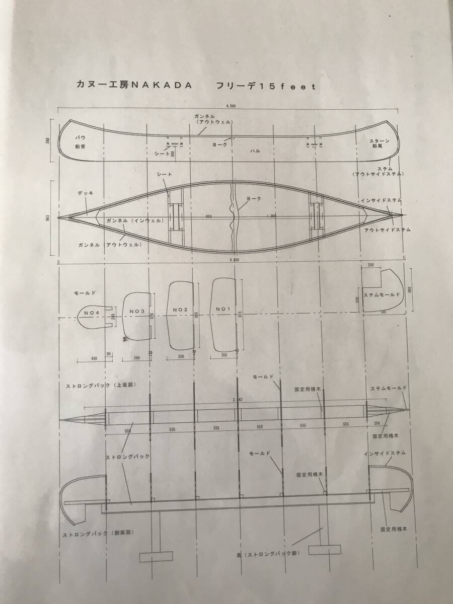 カナディアンウッドカヌー作成用型枠モールドの画像5