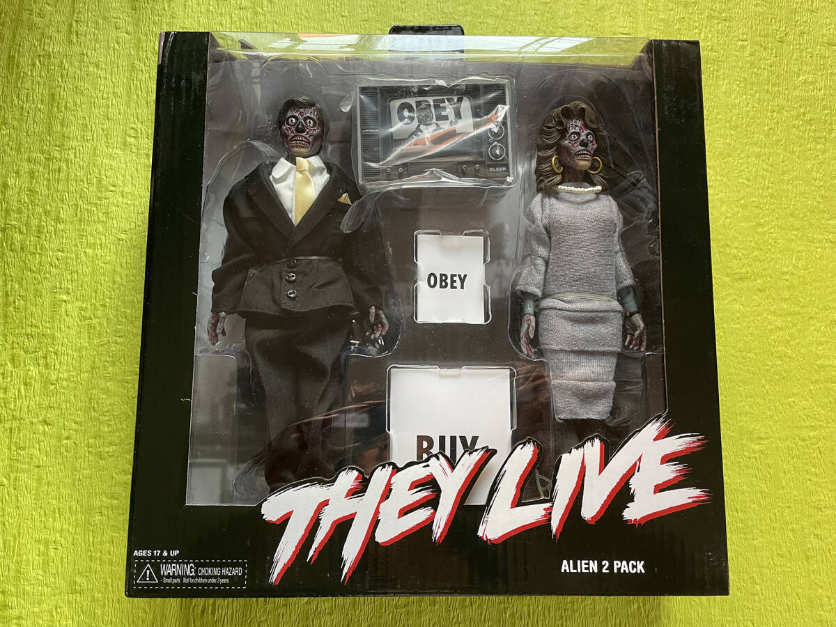 【未開封】 NECA ゼイリブ エイリアン 2パック ネカ THEY LIVE OBEY_画像1