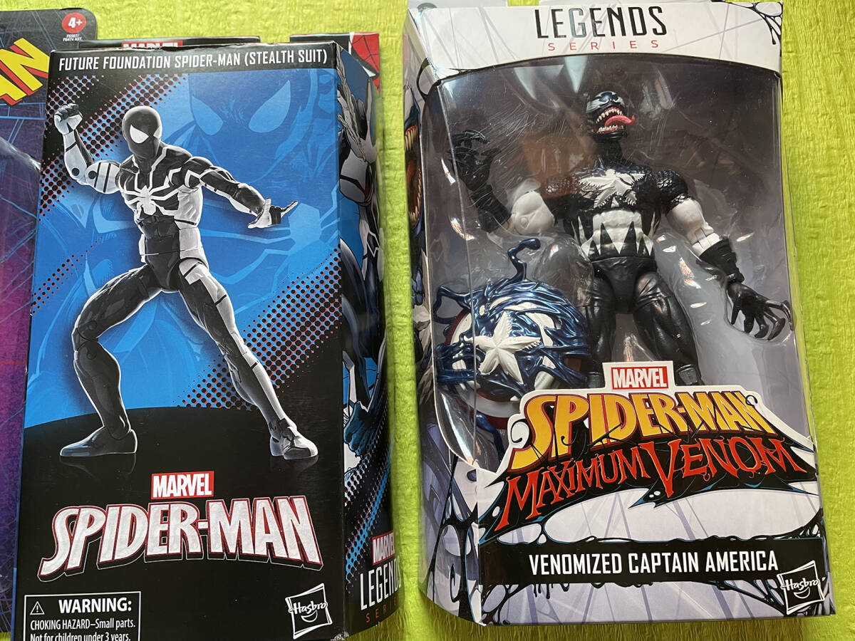 [ нераспечатанный ]ma- bell Legend Человек-паук venom3 позиций комплект veno мой zedo Captain * America MARVEL LEGENDS