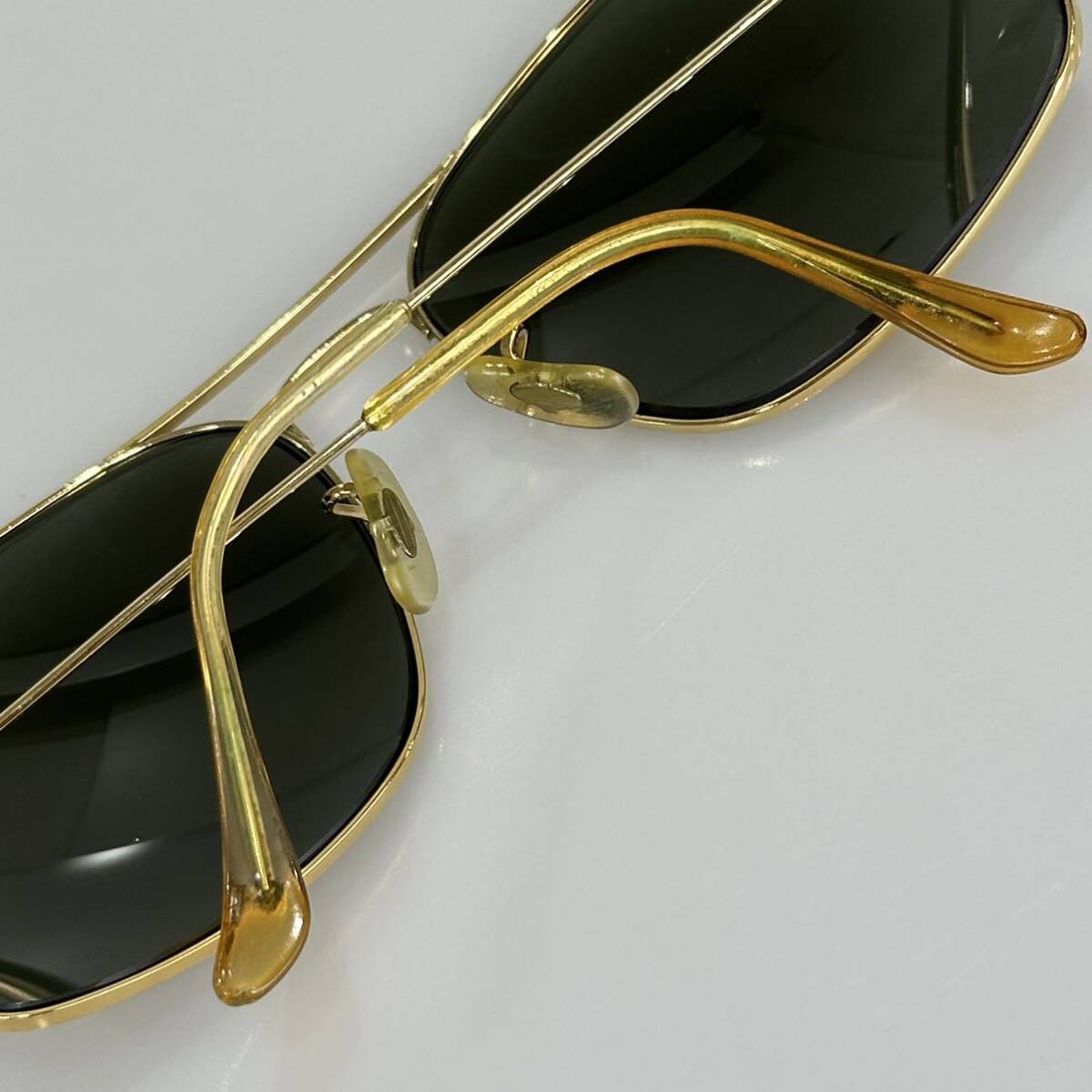  rare!!70s Vintage B&L Ray-Ban Winnerwina- Gold G-15 glass lens Vintage USAboshu rom RayBan sunglasses 