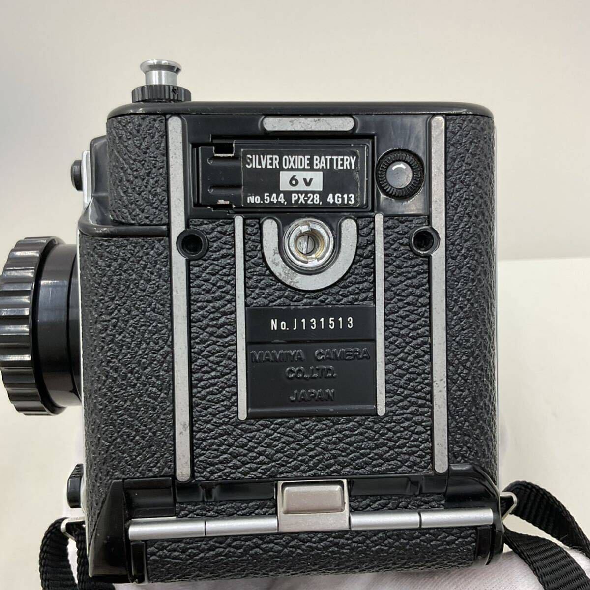 3188 Mamiya マミヤ M645 中判 フィルムカメラ ボディブラックカラー レンズ SEKOR 1:2.8 f=80mmの画像5