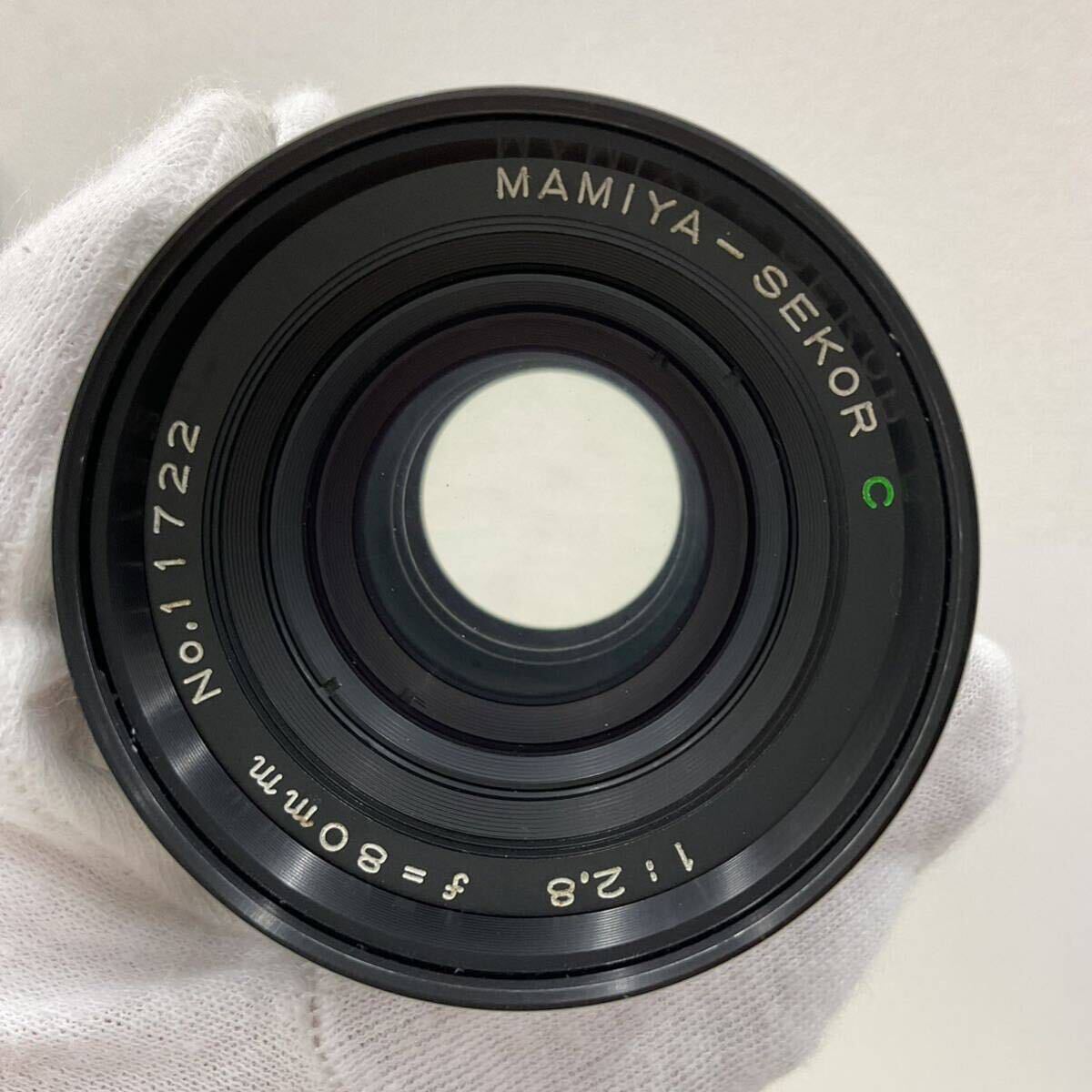 3188 Mamiya マミヤ　M645 中判　フィルムカメラ　ボディブラックカラー　レンズ　SEKOR 1:2.8 f=80mm