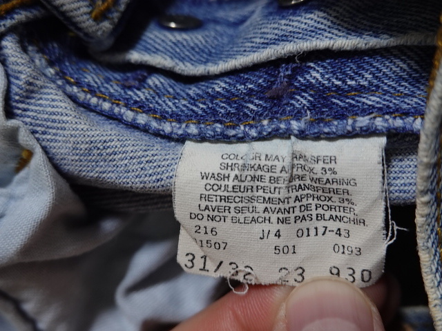 ●MADE IN CANADA カナダ製 リーバイス LEVIS デニム 501 W31 ボタンフライ ●0409●の画像3