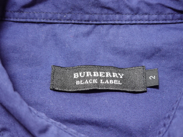 ●BURBERRY BLACK LABEL バーバリーブラックレーベル 長袖シャツ 2 三陽商会 ●0425●の画像2