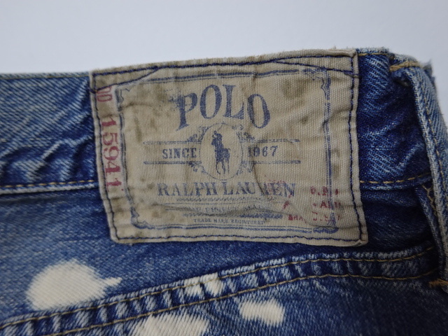 ●ポロ ラルフローレン POLO RALPH LAUREN デニム W32 ボタンフライ●0427●_画像2