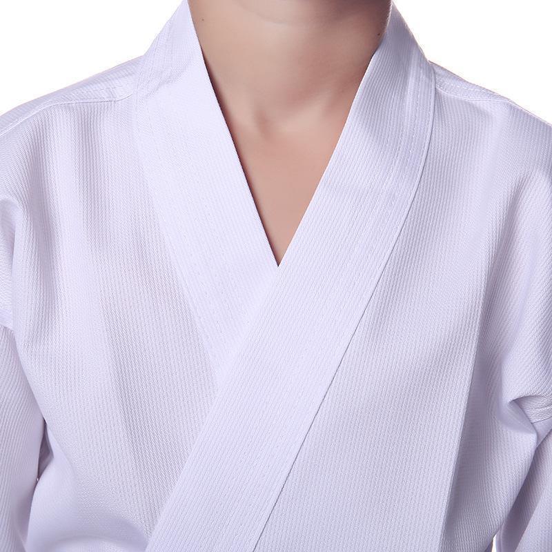 110 size road put on 3 point set karate judo budo white obi practice put on child 