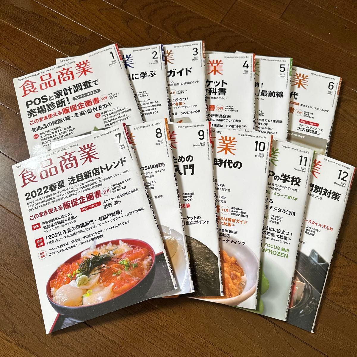 食品商業2022年1月号〜12月号　12冊セット