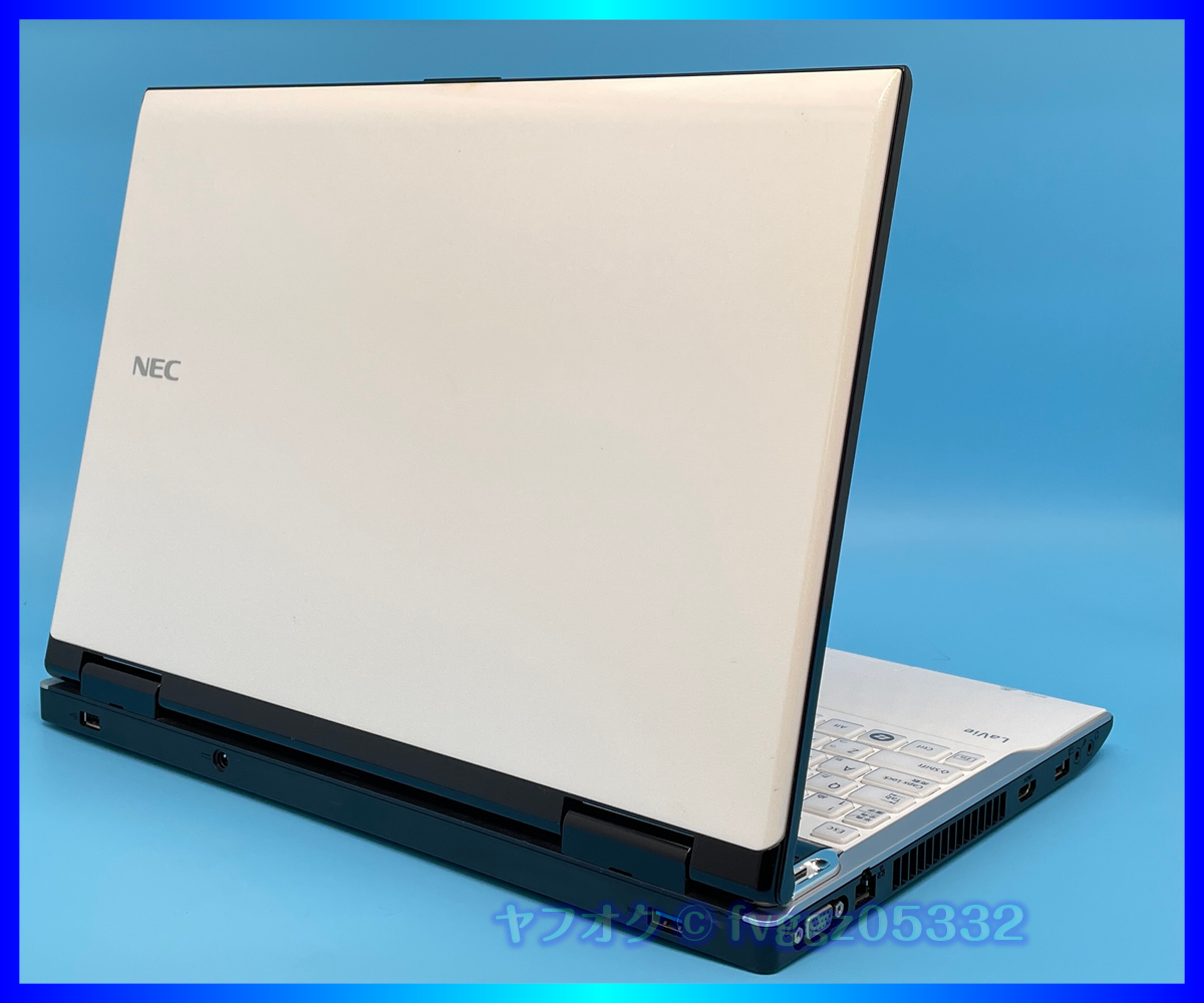 NEC きれいなホワイト SSD 新品 1TB (1000GB) 大容量メモリー 16GB Windows 11 Core i7 3610QM Office2021 Webカメラ ノートパソコンの画像5