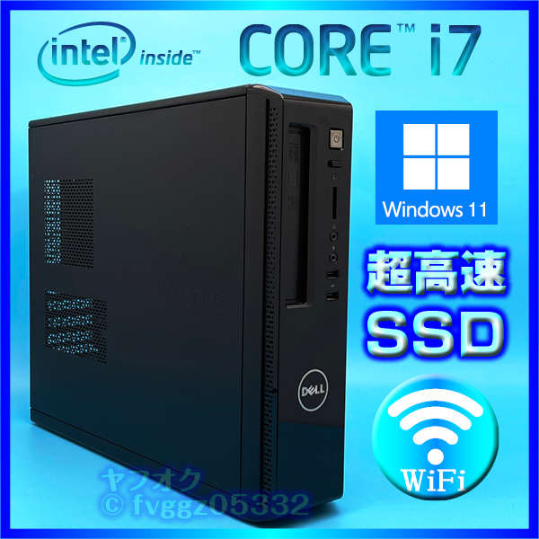 DELL SSD 新品 1TB (1000GB)+HDD 2.5TB (2500GB) メモリー 16GB Core i7 4790 Windows 11 Office2021 DtoDリカバリー 無線LAN VOSTRO 3800_画像1