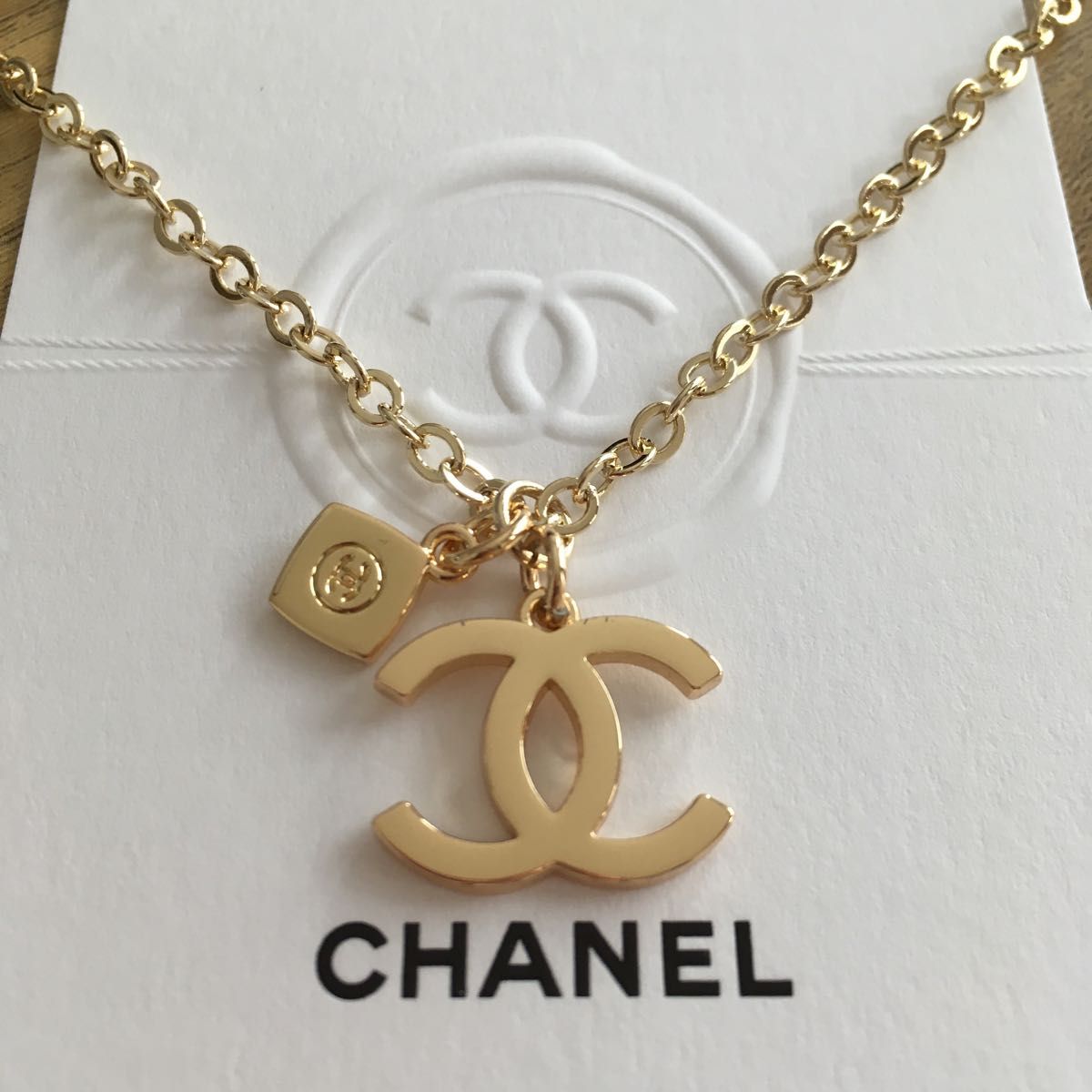 新品未使用　CHANEL シャネル ネックレス　ゴールド CCロゴ　 チャーム