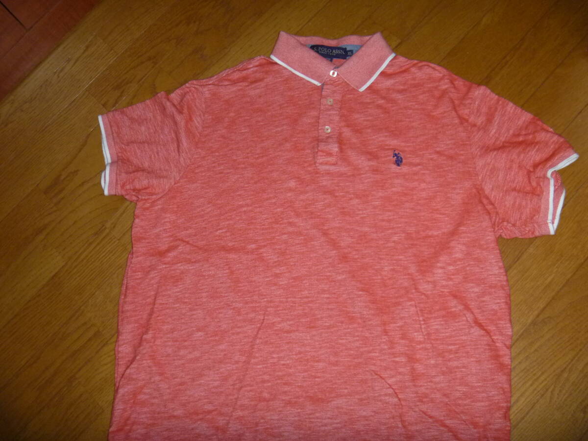 MENS'赤のU,S, POLO ASSNの半袖シャツXLARGE 　791_画像5