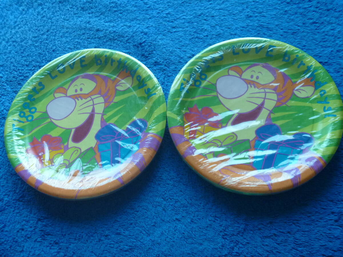 TIGGER PAPER PLATE 16 sheets new goods 75