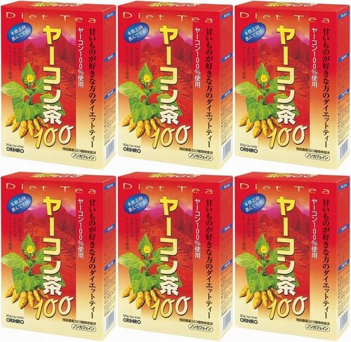 6箱(180包)　オリヒロ ヤーコン茶100 3gx30包　ヤーコンを100%使用の健康茶。不規則な食習慣や運動不足。健康茶、ダイエットティーとして！_3gx30包　×6箱(180包)