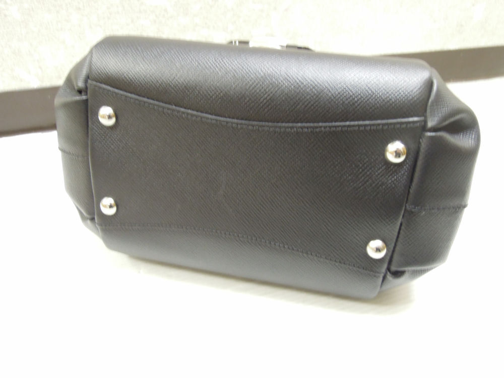 2009) 未使用 SERAPIAN セラピアン レザー 2way ハンドバッグ Small Gina Bag Evolution Black ブラックの画像7