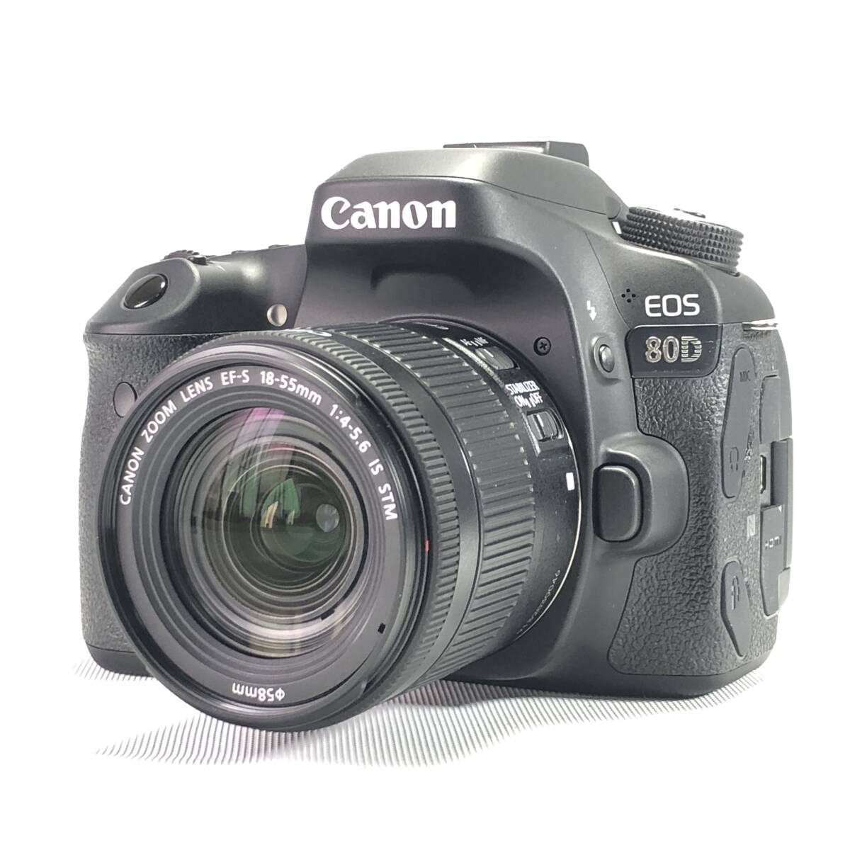 1スタ Canon EOS 80D + EF-S18-55mm F4-5.6 IS STM キヤノン デジタル 一眼レフ カメラ 動作OK 1円 ② 24D ヱOA4の画像1