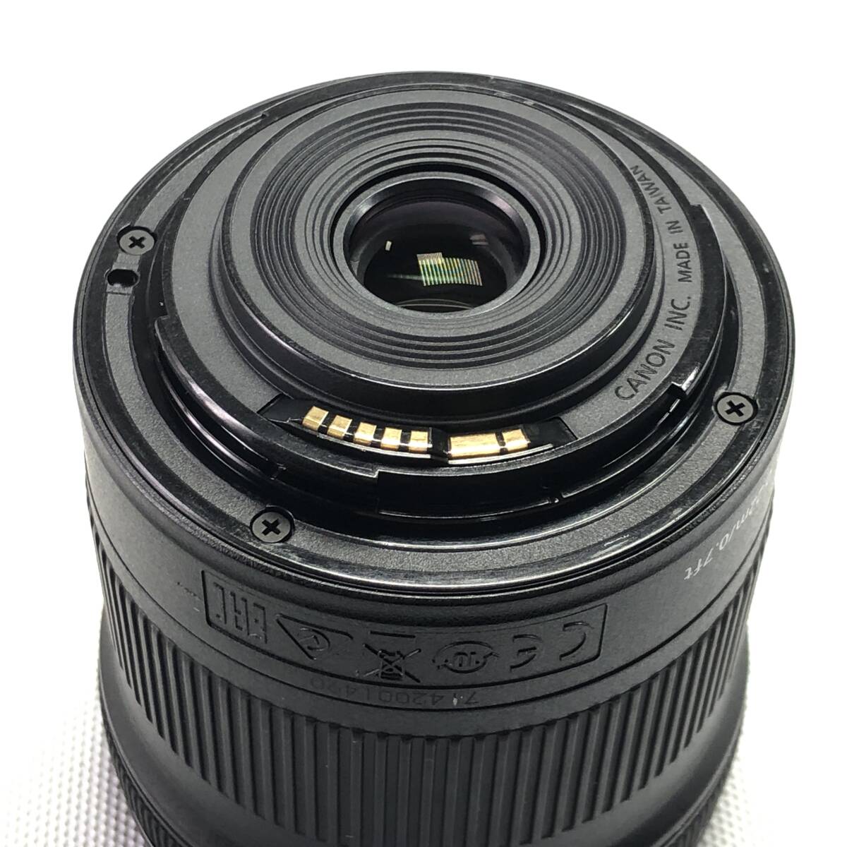 1スタ Canon EF-S 10-18mm F4.5-5.6 IS STM キヤノン 広角 ズーム レンズ 動作OK 1円 24D ヱOA4の画像4