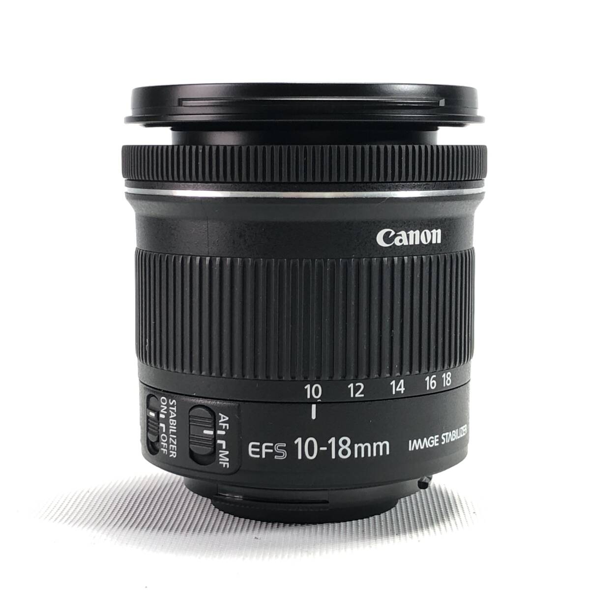 1スタ Canon EF-S 10-18mm F4.5-5.6 IS STM キヤノン 広角 ズーム レンズ 動作OK 1円 24D ヱOA4の画像2