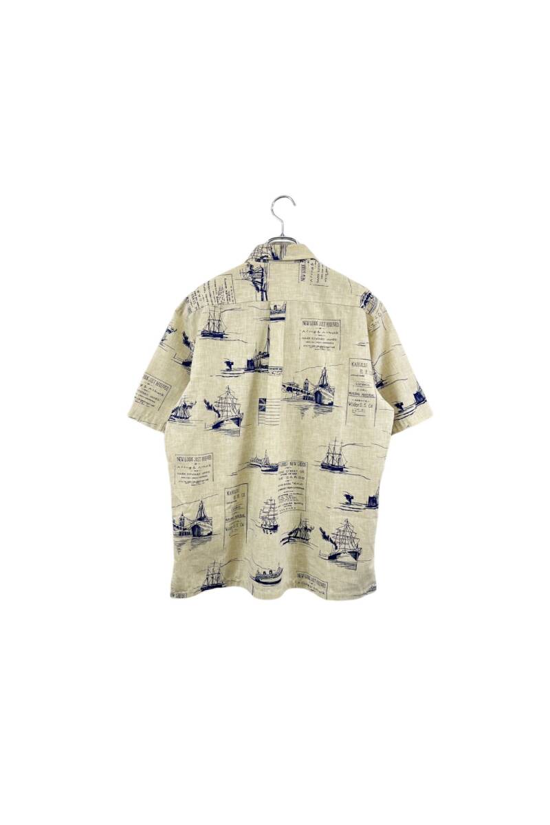 Made in USA Cooke Street Honolulu aloha shirt クックストリート アロハシャツ ベージュ系 総柄 ヴィンテージ ネ_画像2
