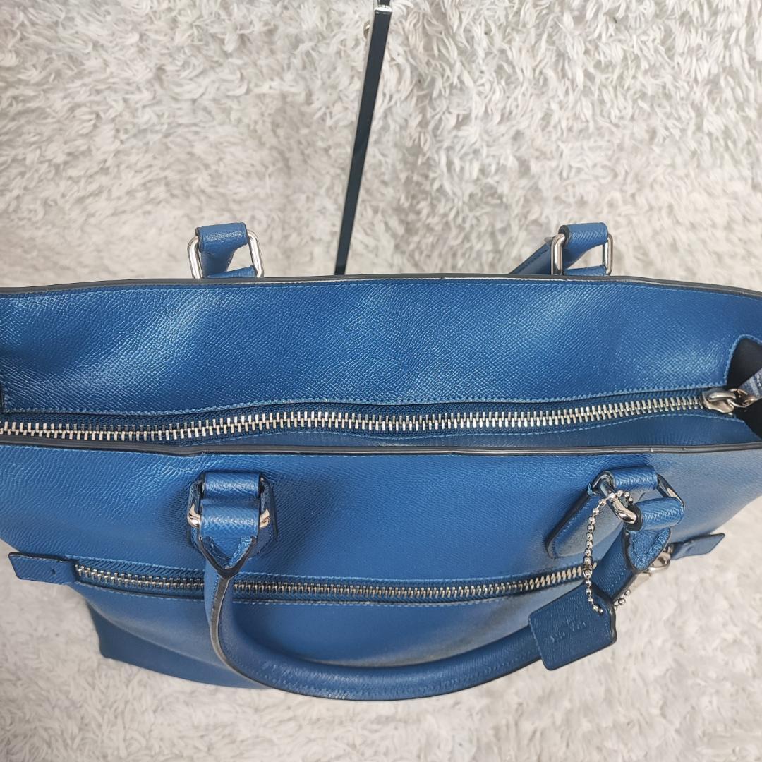 1円【未使用級】COACH コーチ ケネディ トートバッグ ビジネスバッグ レザー クロスグレインレザー SVP2U A4 PC可 大容量 メンズ 69366