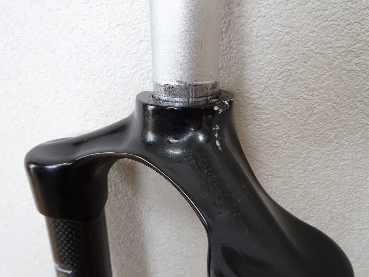 【訳あり特価】カーボンファイバー　MTBフォーク　アルミコラム　ディスクブレーキ　Vブレーキ　SASO Rigid Carbon Fiber MTB 26 Inch Fork_画像6