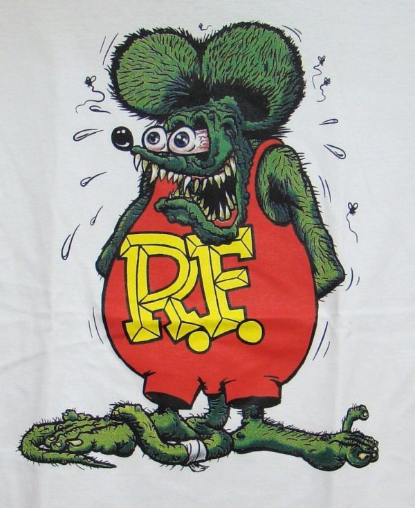 【送料無料】L/白★新品 ラットフィンク【RAT FINK】RT★Tシャツの画像2