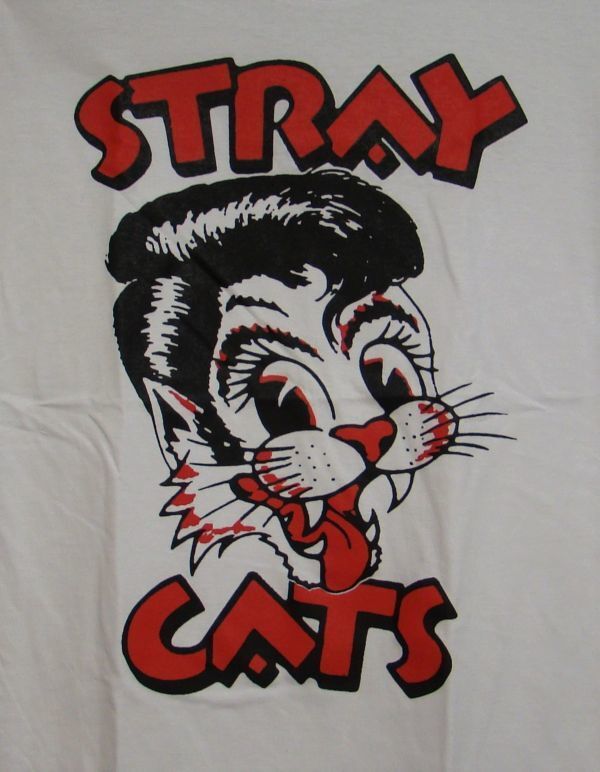 【送料無料】XL★新品 ストレイ・キャッツ【Stray Cats】KRAFT★バンドTシャツの画像2