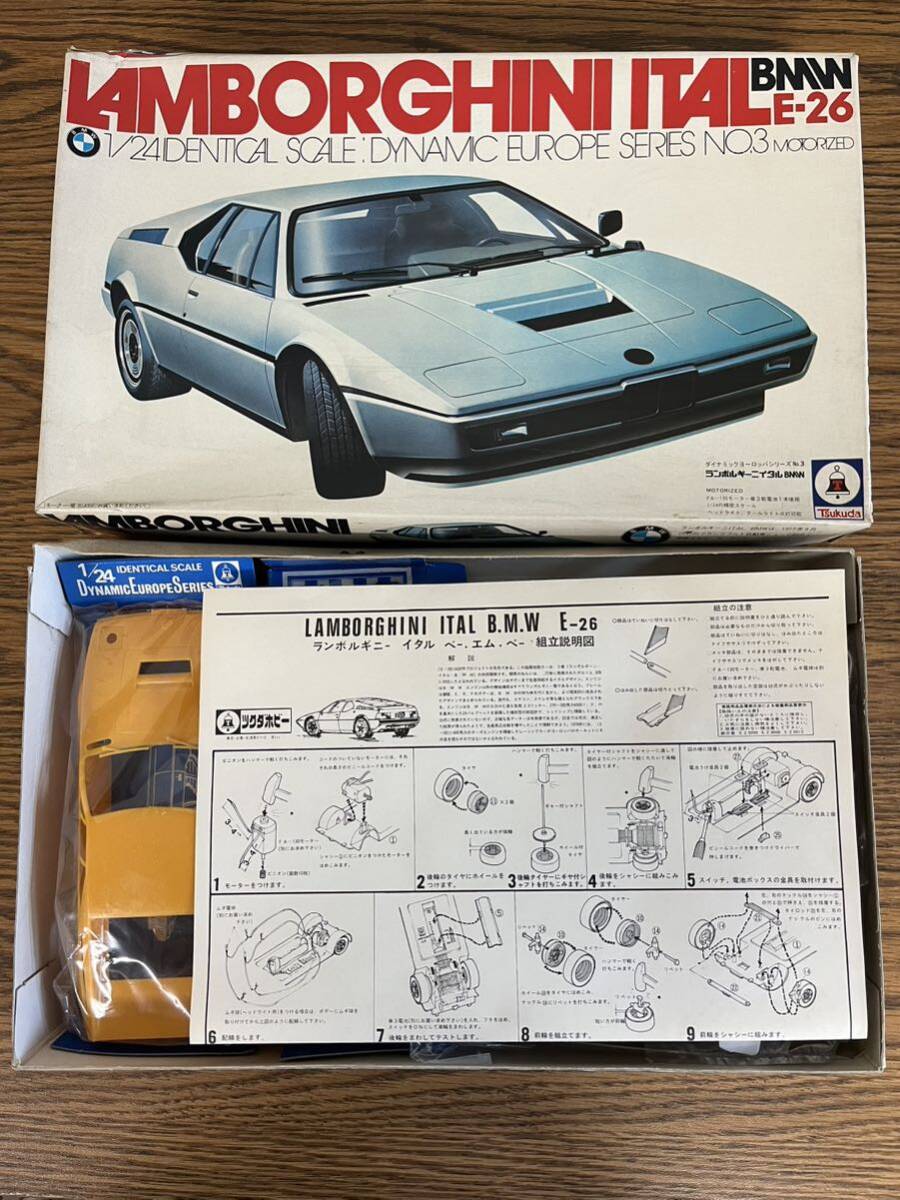 [ не собран ]LAMBORGHINI ITAL E-26 BMW DYNAMIC EUROPE SERES NO.3 MOORIED 1/24 пластиковая модель Lamborghini tsukda хобби 