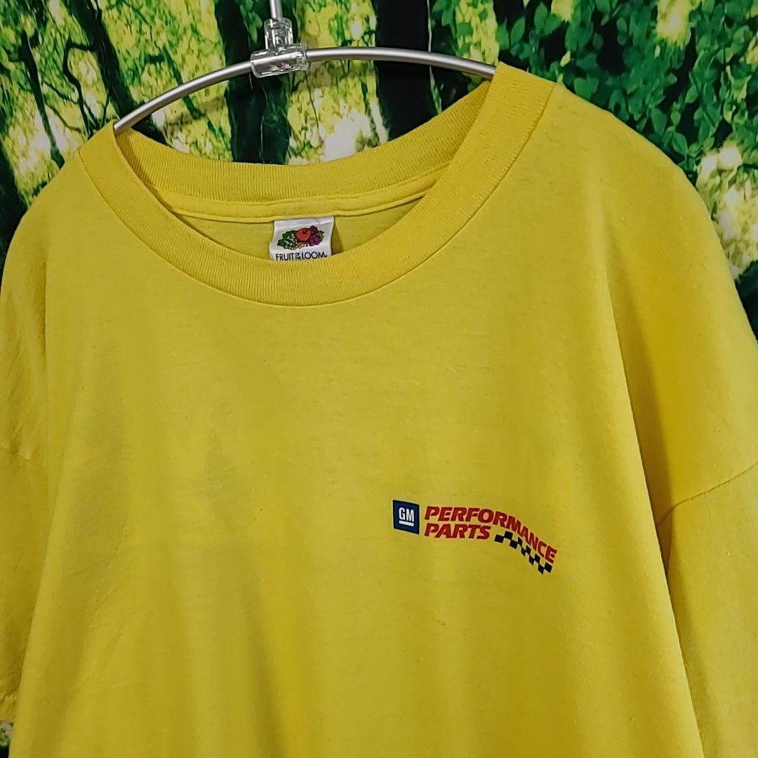 00s ビンテージ 黄色 イエロー Tシャツ 半袖 エルサルバドル だぼだぼ バックプリント  古着 XL ヴィンテージ 星条旗