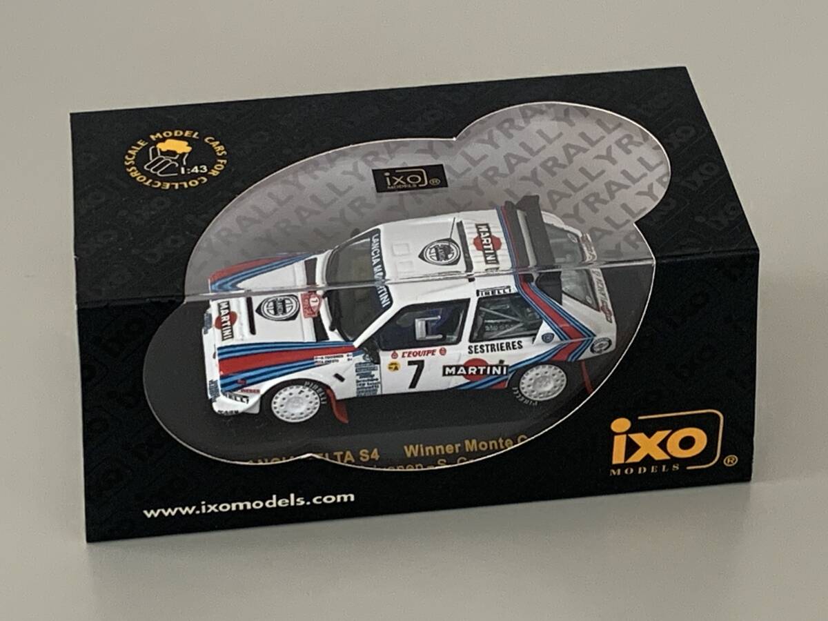 ◆IXO イクソ【1/43 LANCIA ランチア DELTA S4 MARTINI マルティーニ #7 1986 】開封済◆_画像1