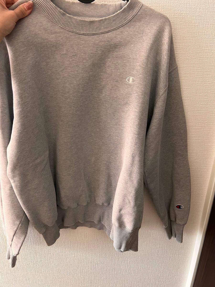 チャンピオン Champion 90sヴィンテージ　Lサイズ　 米国製 USA製　グレー　古着　中古