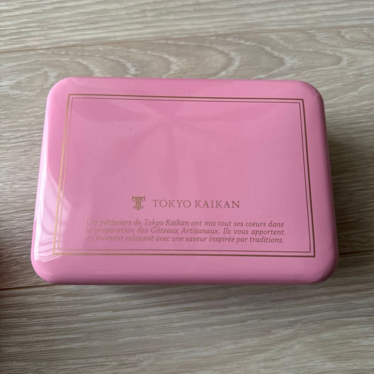 東京會舘 masahiko ozumi Paris ピンク色 pink クッキー空き缶 おまけ付き