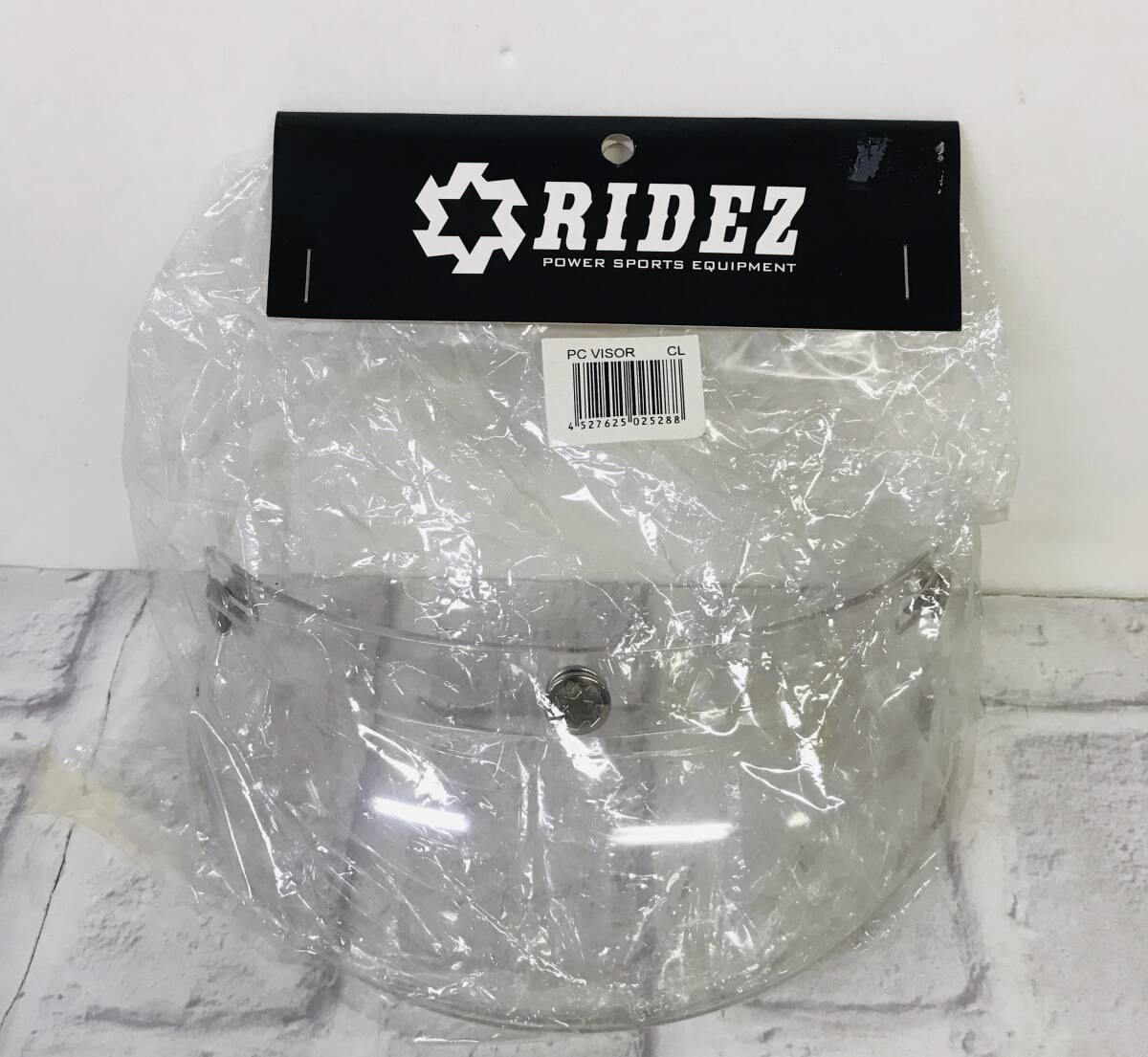 ☆【在庫品】RIDEZ ライズ バイザー クリア バイク ヘルメット パーツ☆T04-253ｂの画像1