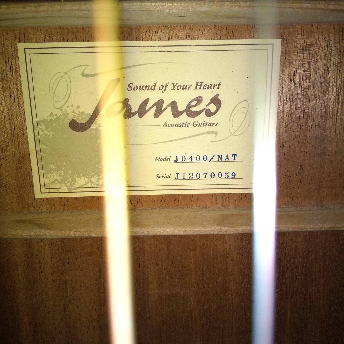 発送不可引取限定☆【アコースティックギター】James ジェームス JD400/NAT アコギ 楽器 中古☆04-006Sの画像3
