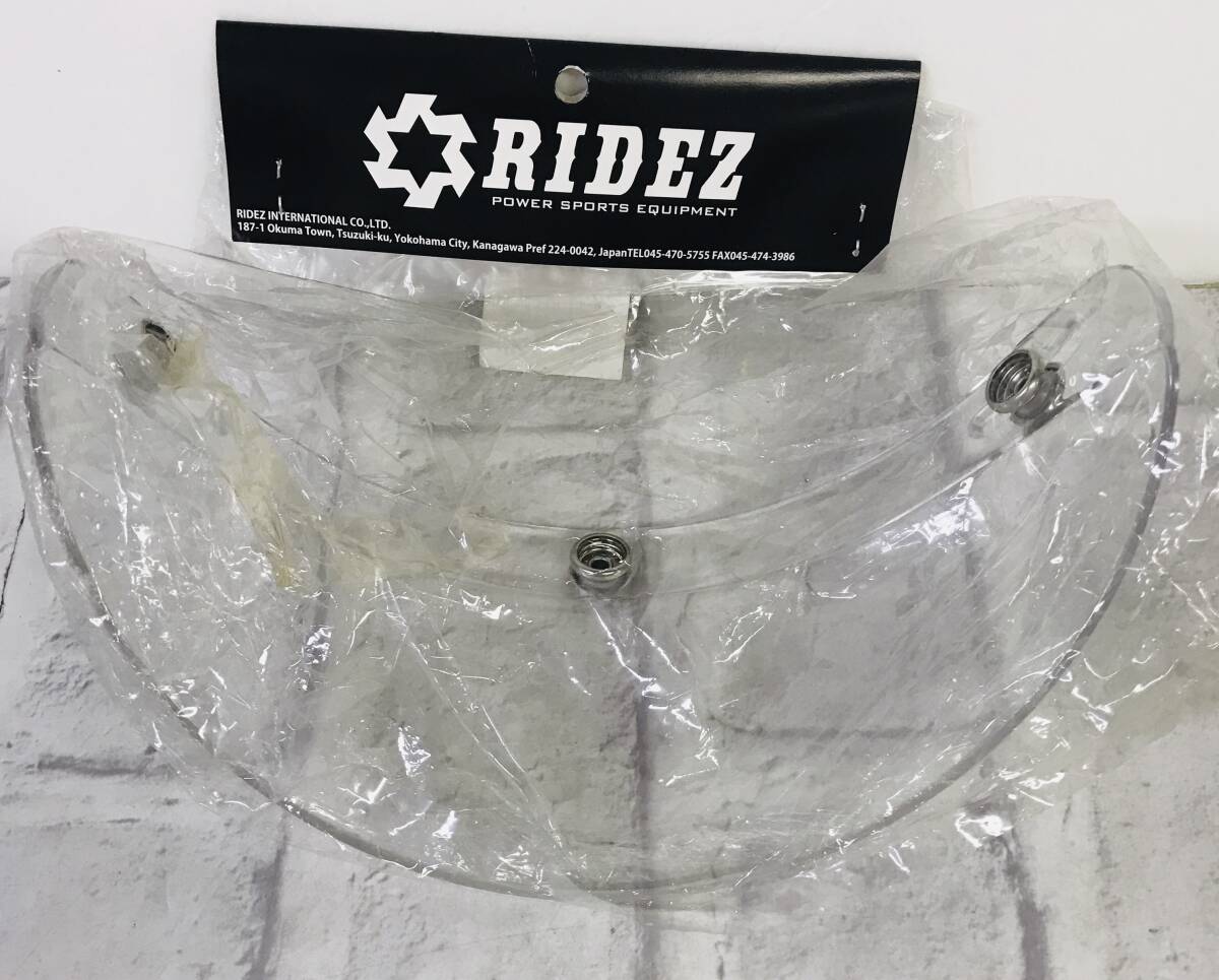 ☆【在庫品】RIDEZ ライズ バイザー クリア バイク ヘルメット パーツ☆T04-253ｂの画像2