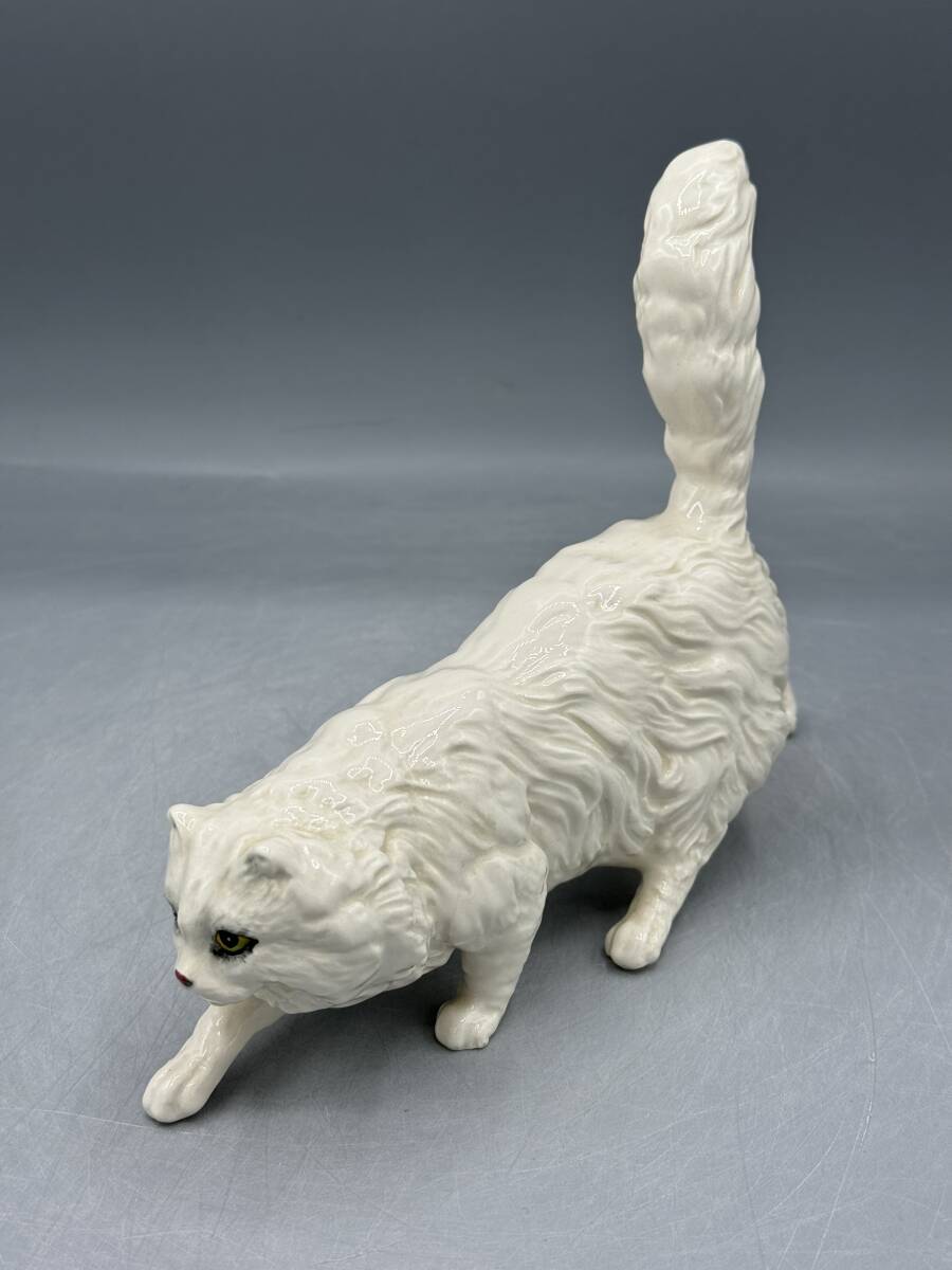 ロイヤルドルトン 白猫 猫 ネコ ねこ フィギュリン 置物 オブジェ (5)_画像1
