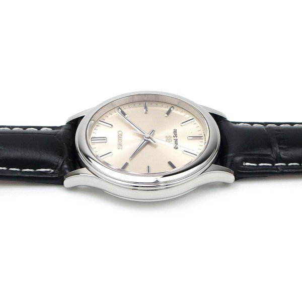 1円～ 3ヶ月保証付き 磨き済み 美品 本物 人気 Grand Seiko グランドセイコー SBGF015 8J55-0A10 革ベルト シルバー メンズ 時計の画像5