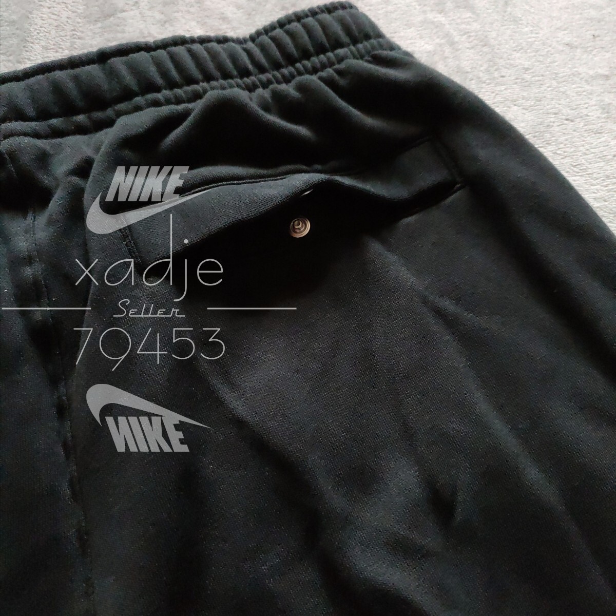  new goods regular goods NIKE swoosh Nike Logo print embroidery top and bottom set sweat sweatshirt pants setup black black L