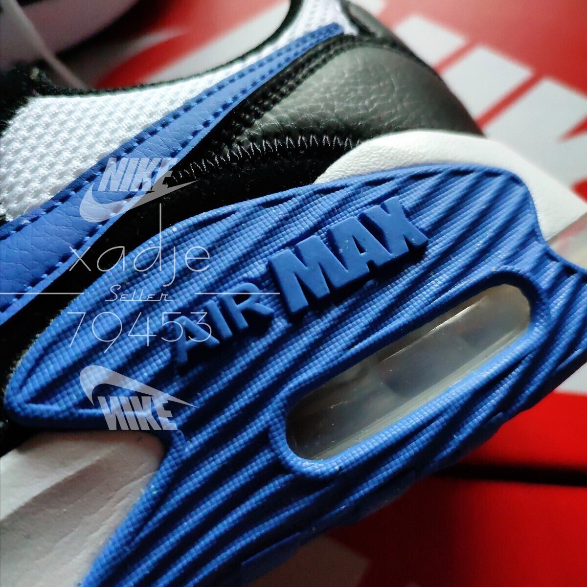  new goods regular goods NIKE Nike AIR MAX EXCEE air max e comb - white white black blue blue 26.5cm US8.5 box attaching 