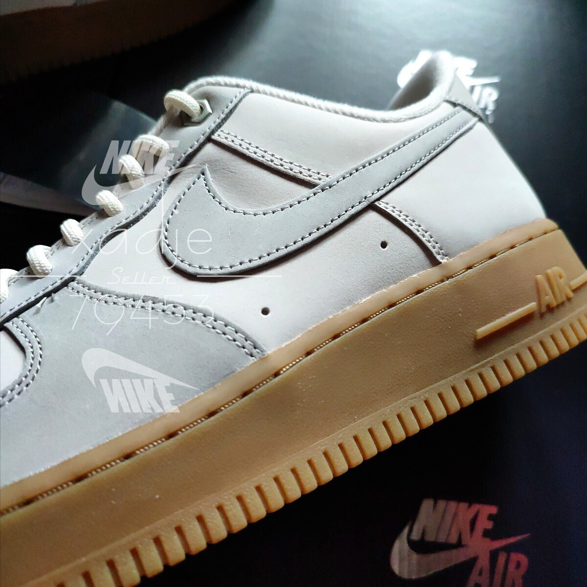 新品 正規品 NIKE ナイキ AIR FORCE1 LOW エアフォース1 ロー 07 ライトアイアンオール グレー系 クリーム 28.5cm US10.5 箱付きの画像2