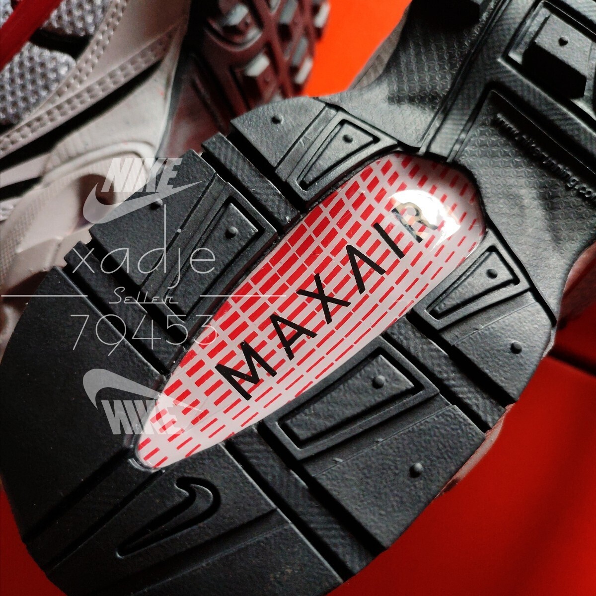 新品 正規品 NIKE ナイキ AIR MAX TORCH 4 エアマックス トーチ 灰 グレー 赤 レッド 黒 グラデーション 26cm US8 箱付き_画像8