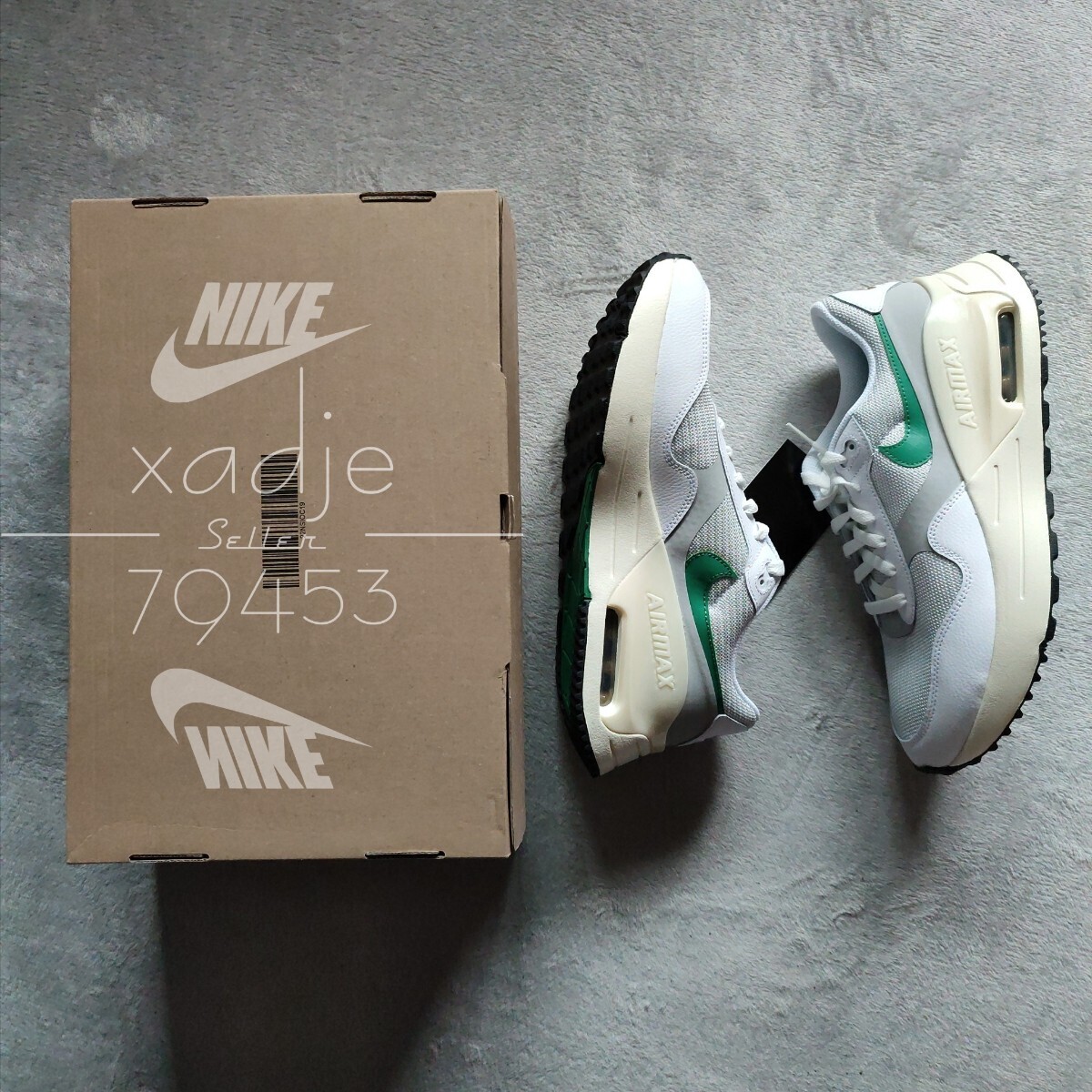 新品 正規品 NIKE ナイキ AIR MAX SYSTEM エアマックス システム 白 ホワイト グレー クリーム 27.5cm US9.5 箱付き MOVE TO ZERO_画像1