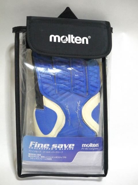 ▽ molten モルテン Fine save ファインセーブ ゴールキーパーグローブ 青 6号_画像1