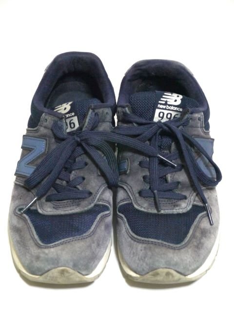 ▽♪ new balance ニューバランス MRL996LL ローカット スニーカー 紺 24_画像1