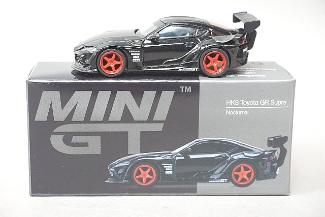 MINIGT / TSM トゥルースケール 1/64 HKS Toyota トヨタ GR スープラ Nocturnal ブラック (左ハンドル) MGT00226-Lの画像1