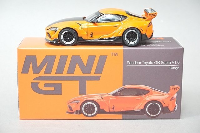 MINIGT / TSM トゥルースケール 1/64 Pandem Toyota パンデム トヨタ GR スープラ V1.0 オレンジ (左ハンドル) 北米限定 MGT00294-MJの画像1